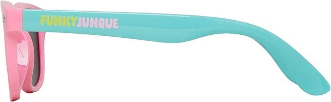 Infant Flexible Wire Pink/Turquoise Smoke Lenses Sunglasses Ages 0-1