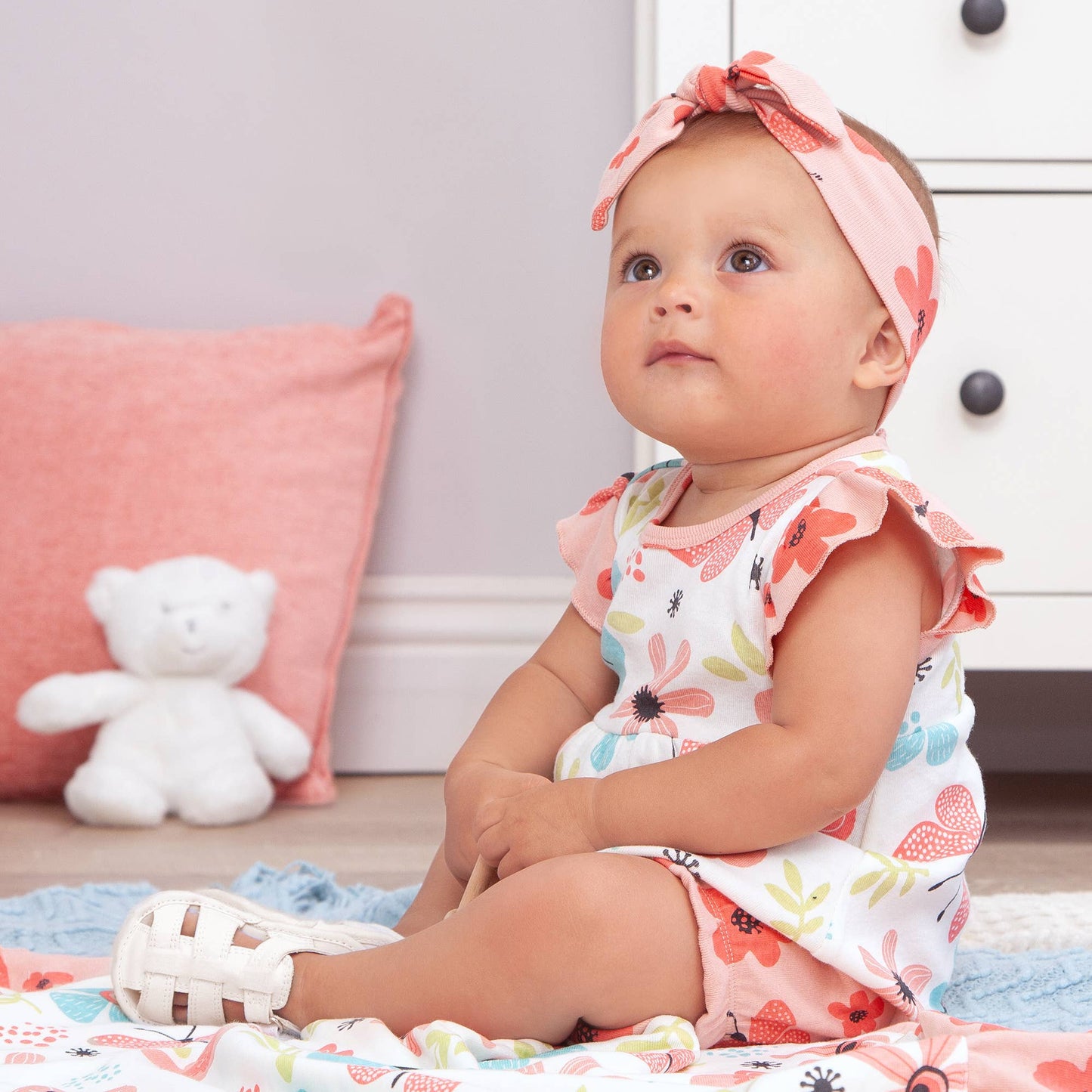 Ayla Fluttering Blossoms Top & Shorts Set