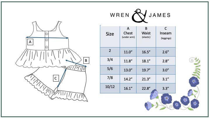 Riley Blue Check Gingham Short Set