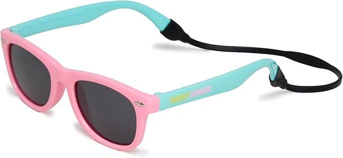 Infant Flexible Wire Pink/Turquoise Smoke Lenses Sunglasses Ages 0-1