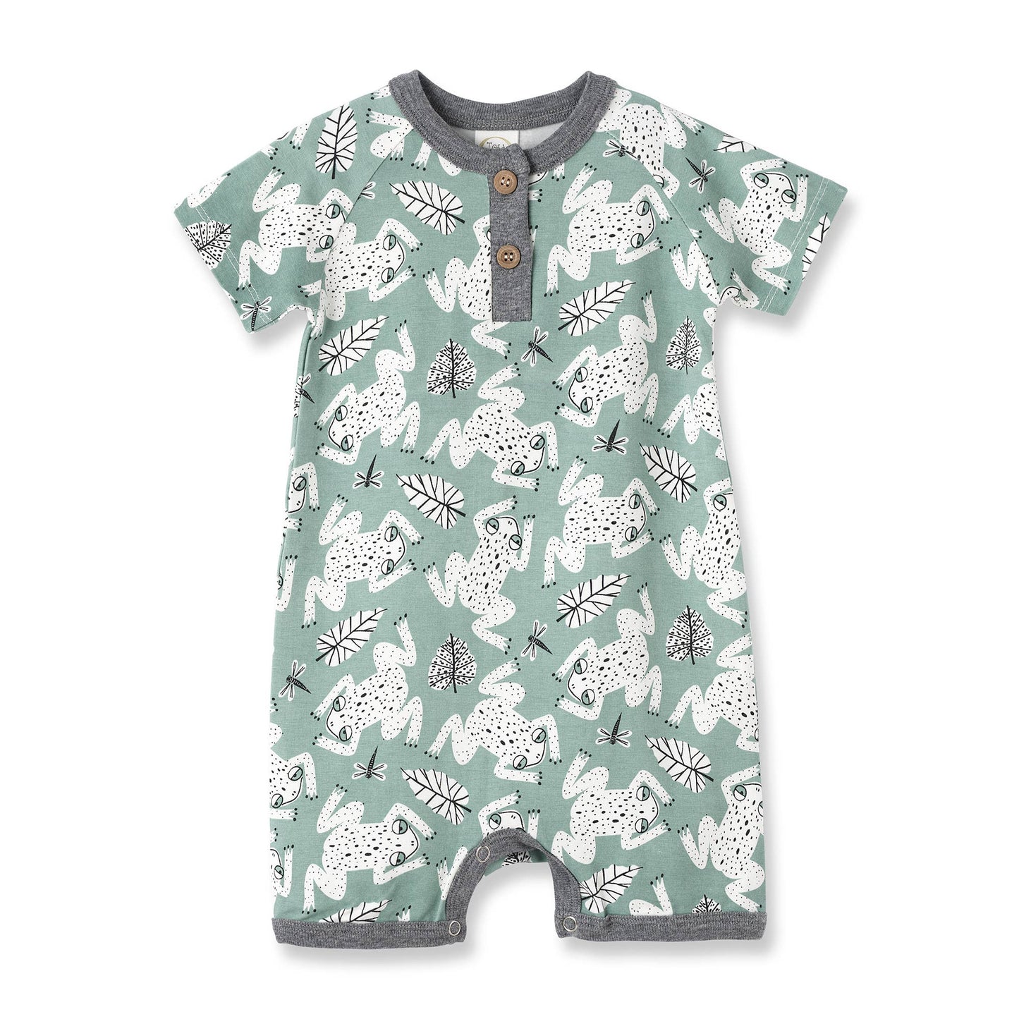 Ryan Leapfrog Bamboo Henley Shortie Romper