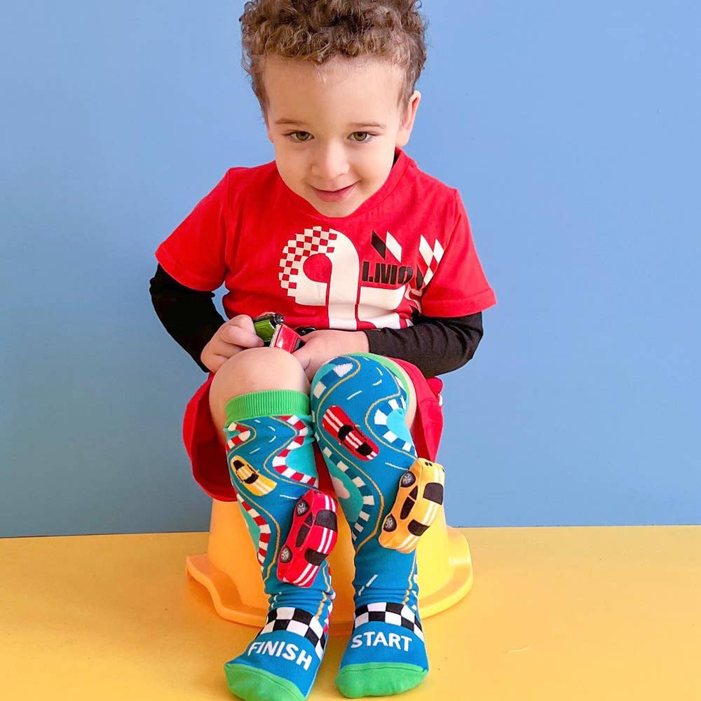 RACING CARS SOCKS: Kids & Adults Age 6 - 99