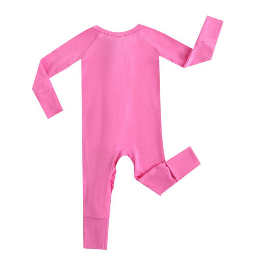 Taylor Pink Ruffled Bamboo Romper