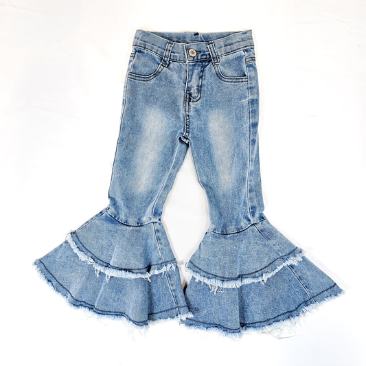 Chloe Blue Double Layered Denim Jeans