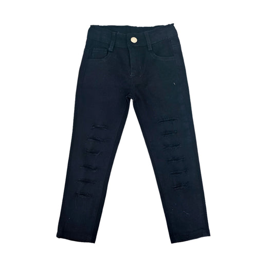 Evelyn Black Ripped Skinny Jeans