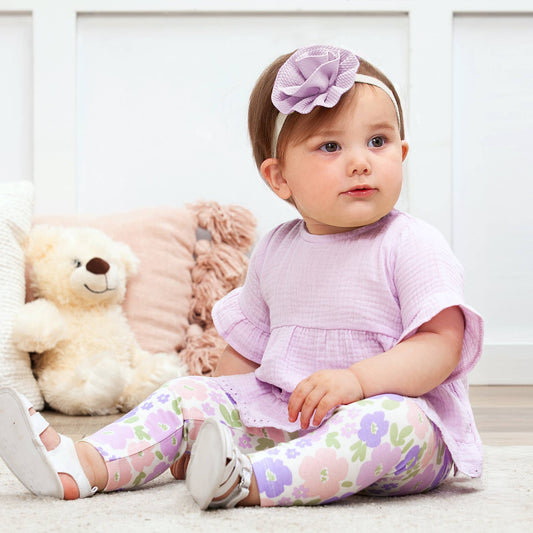Emilia Floral Bamboo Top & Legging Set