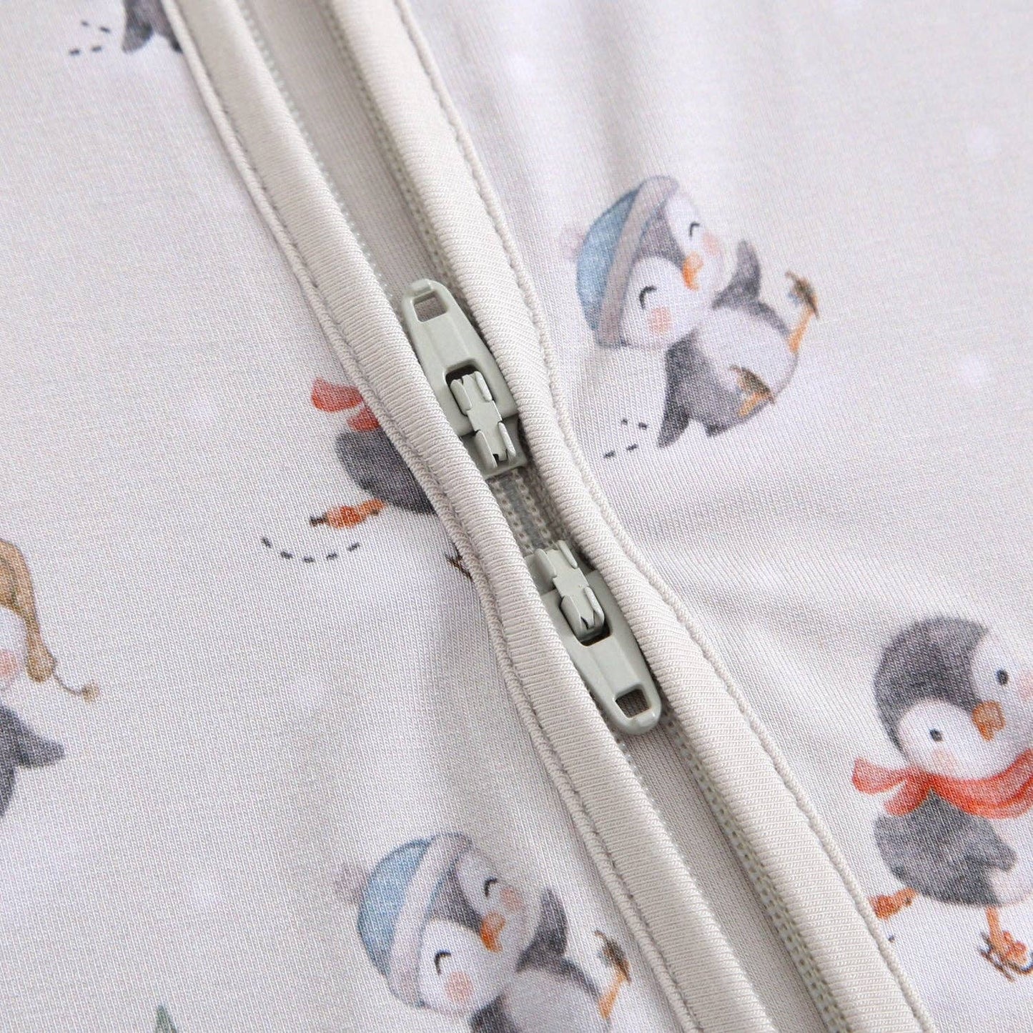 Taylor Penguins On Ice Zippered Romper