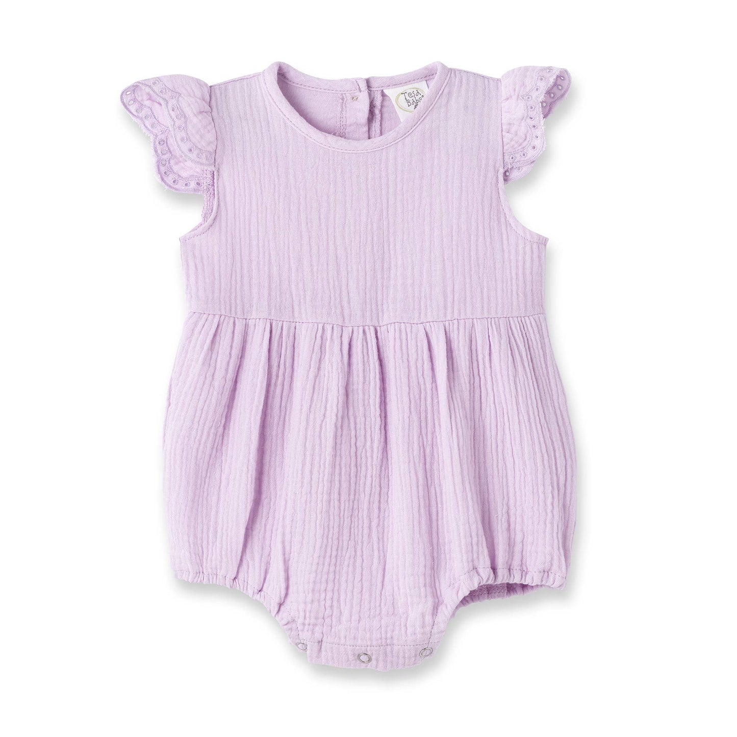 Emilia Lavender Bubble Gauze Bodysuit