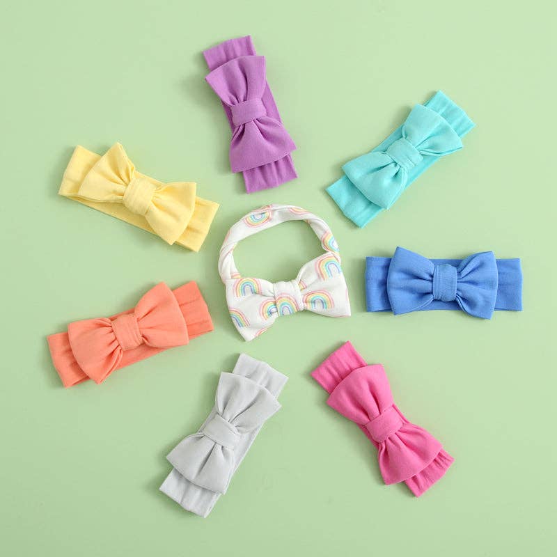 Quinn Pink Bow Bamboo Headband