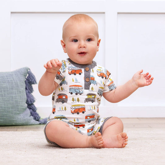 Jack Happy Camper Bamboo Romper