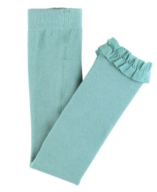 Zoe Antique Blue Footless Ruffle Tights