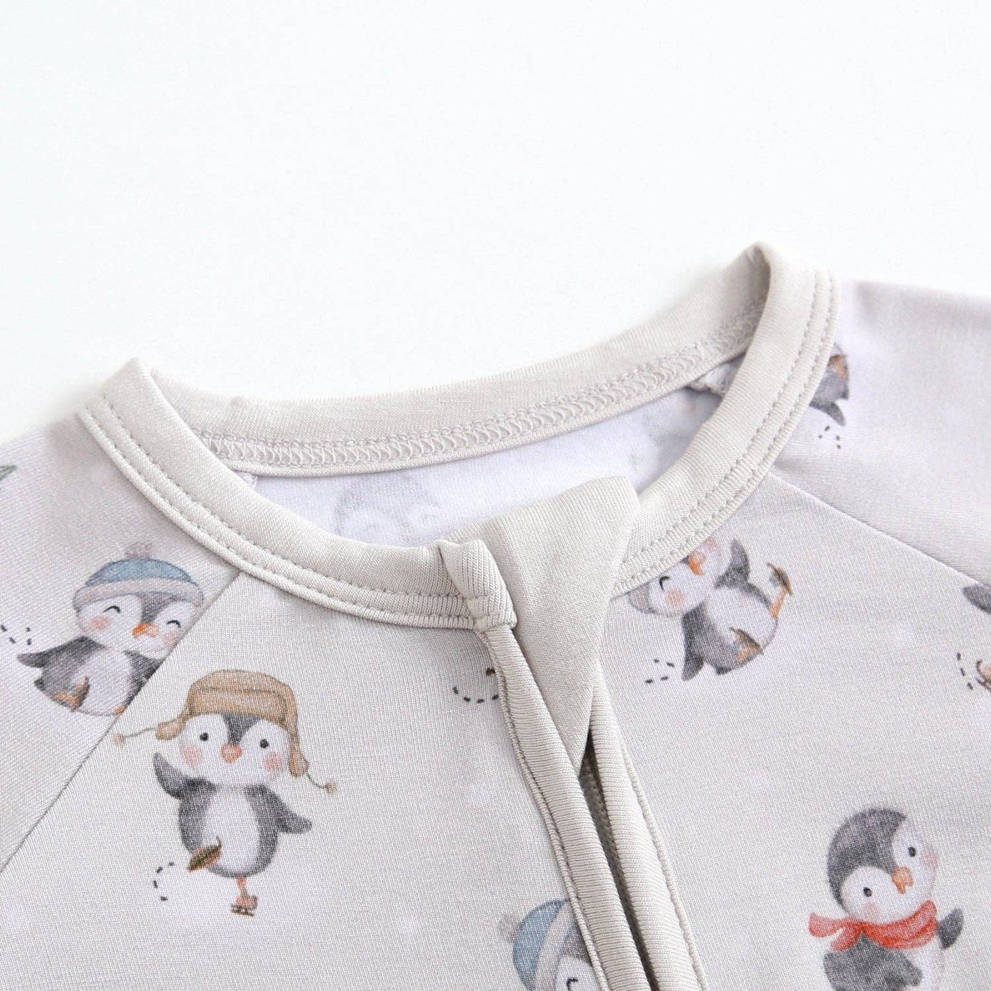 Taylor Penguins On Ice Zippered Romper