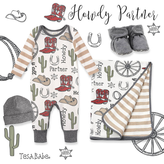 Samuel Baby Boy's Howdy Partner Cotton Blanket