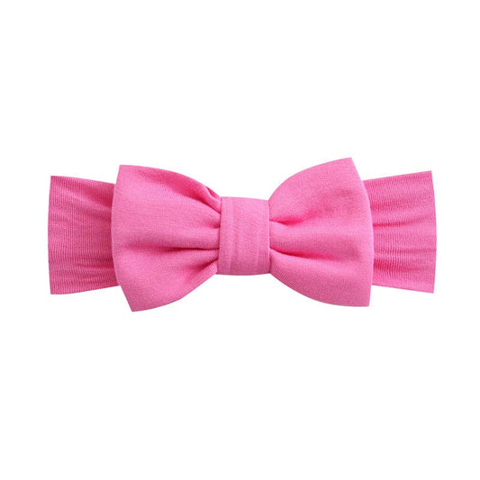 Quinn Pink Bow Bamboo Headband