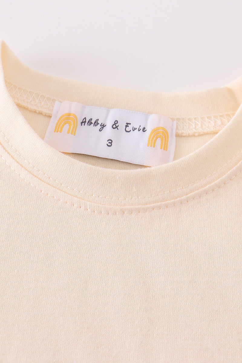 Camila Cream Basic T-Shirt