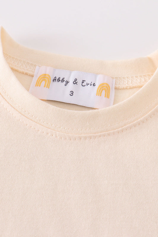 Camila Cream Basic T-Shirt