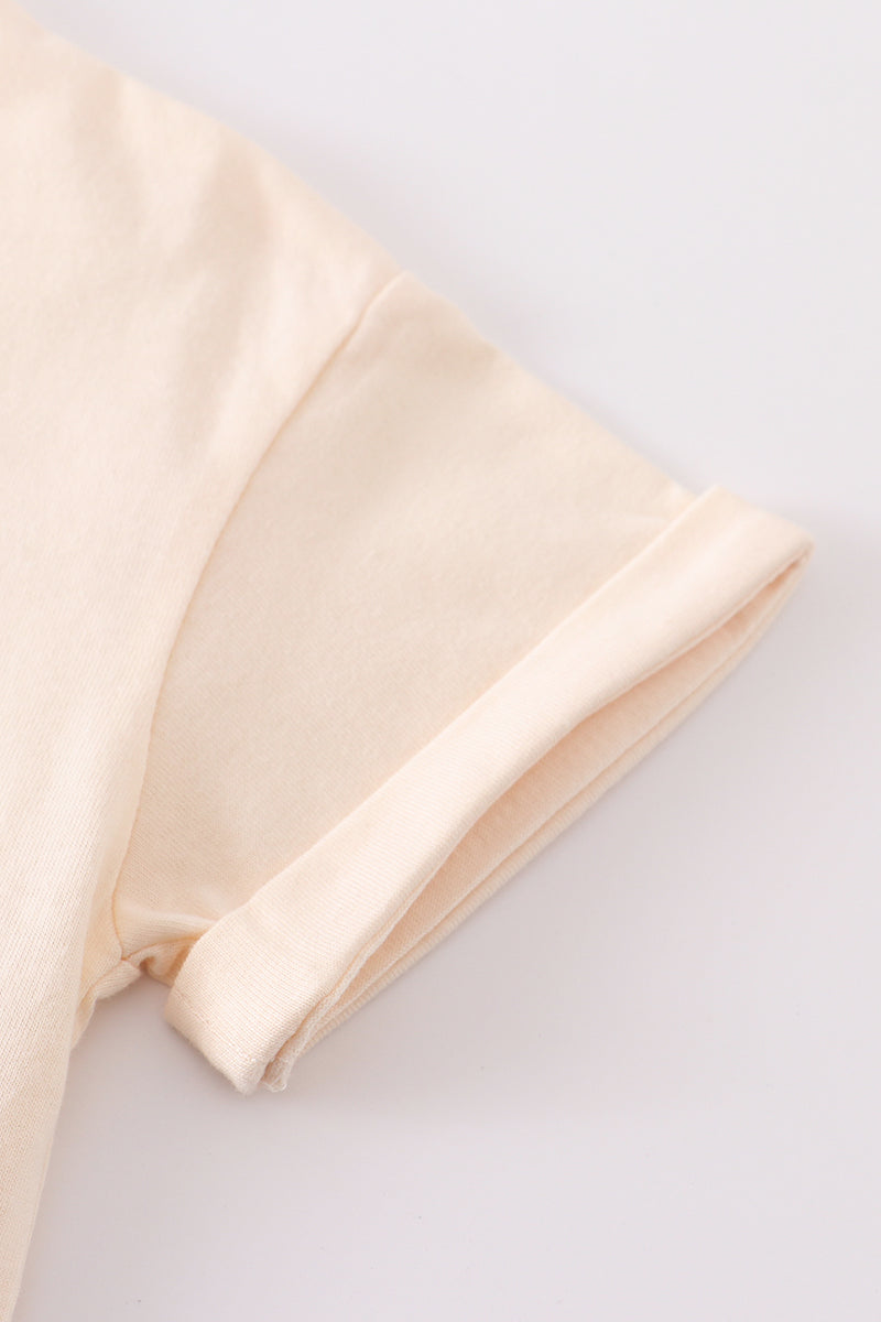Camila Cream Basic T-Shirt