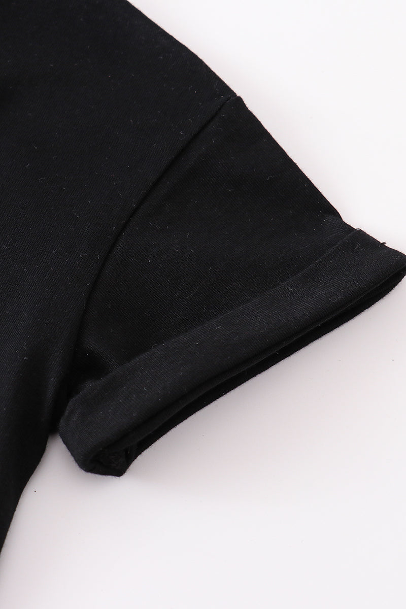 Camila Black Basic T-Shirt