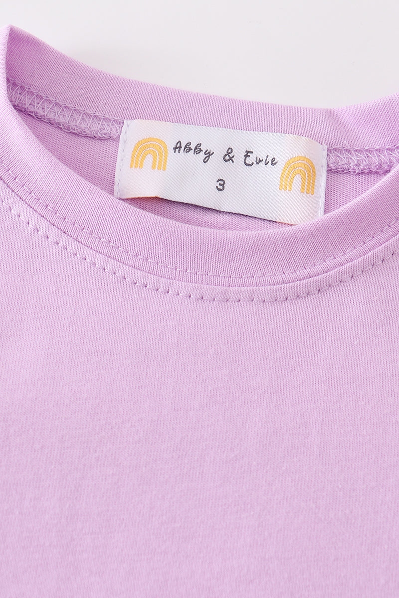 Camila Lilac Basic T-Shirt