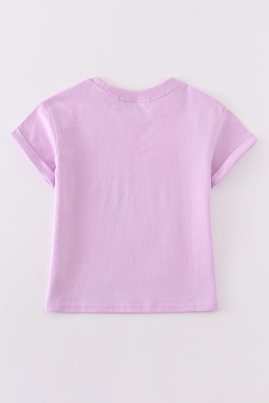 Camila Lilac Basic T-Shirt