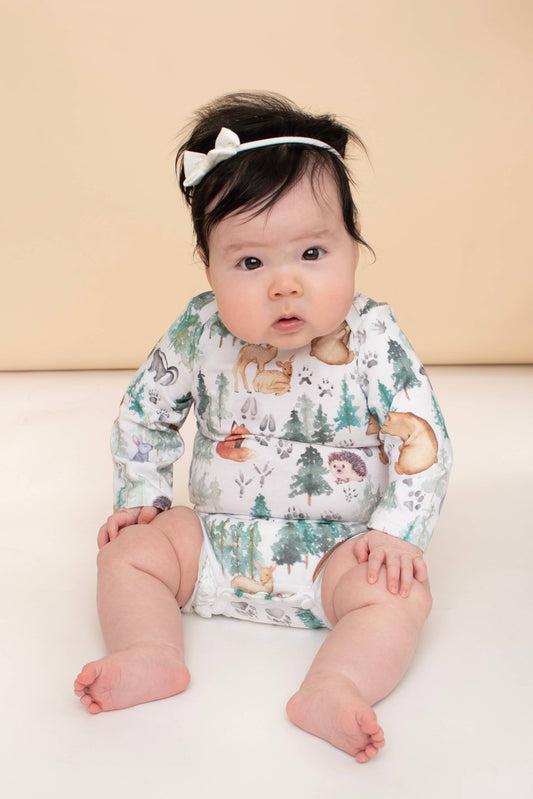 Madison Woodland Short Sleeve Romper