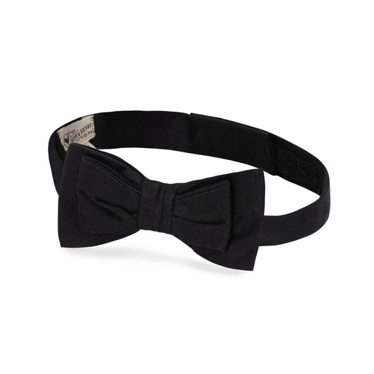 Black Sateen Bow Tie