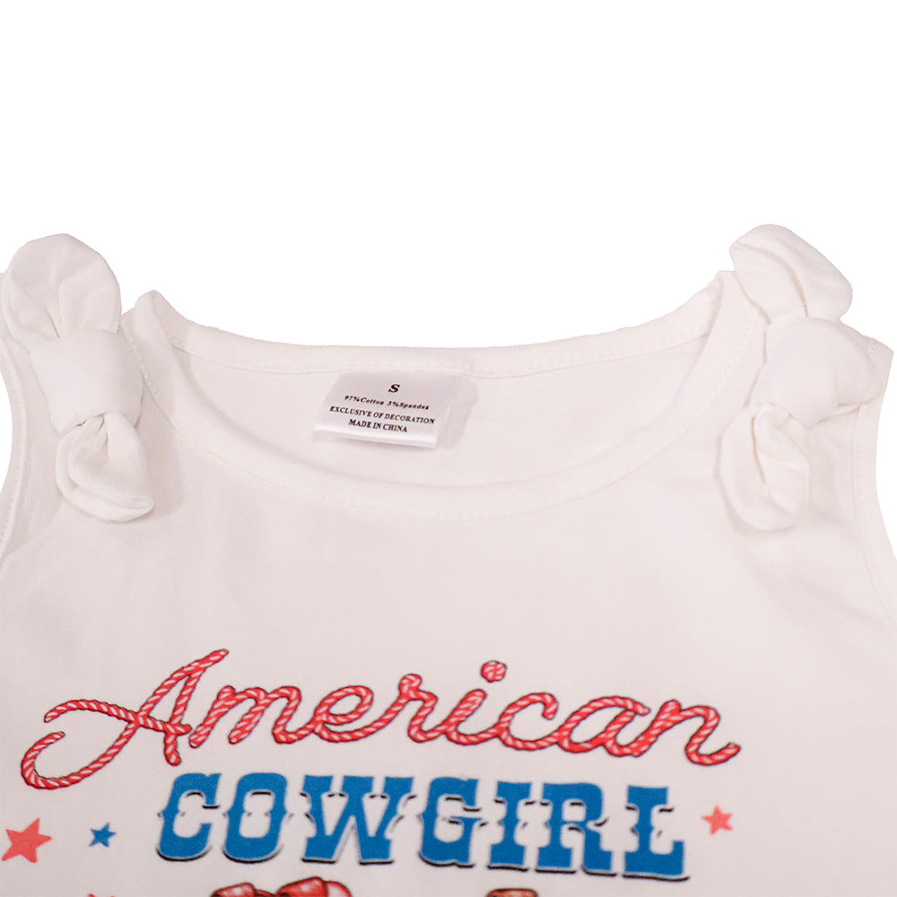 Josie American Cowgirl Denim Short Set