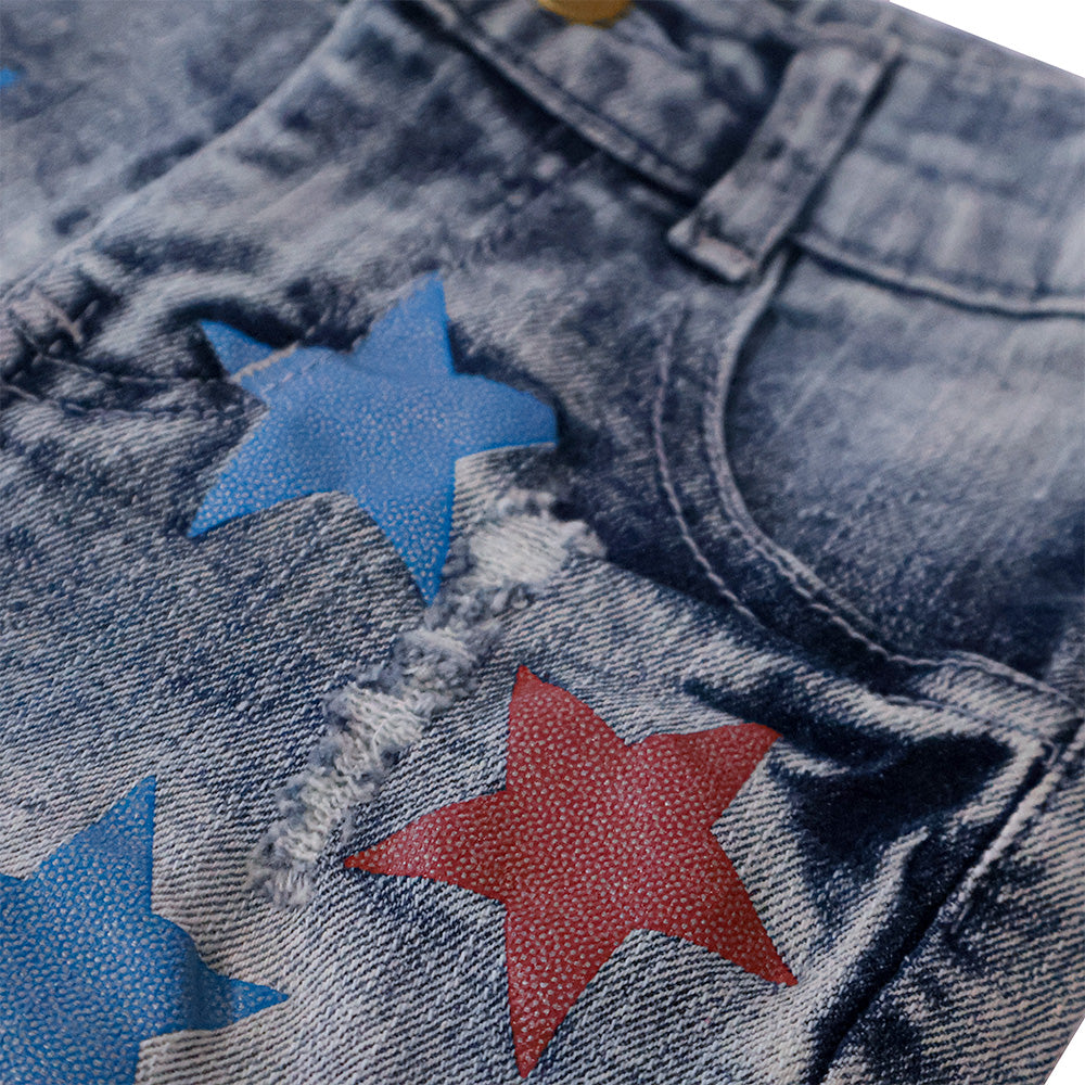 Josie American Cowgirl Denim Short Set