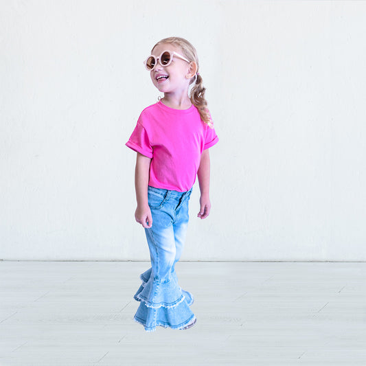 Chloe Blue Double Layered Denim Jeans