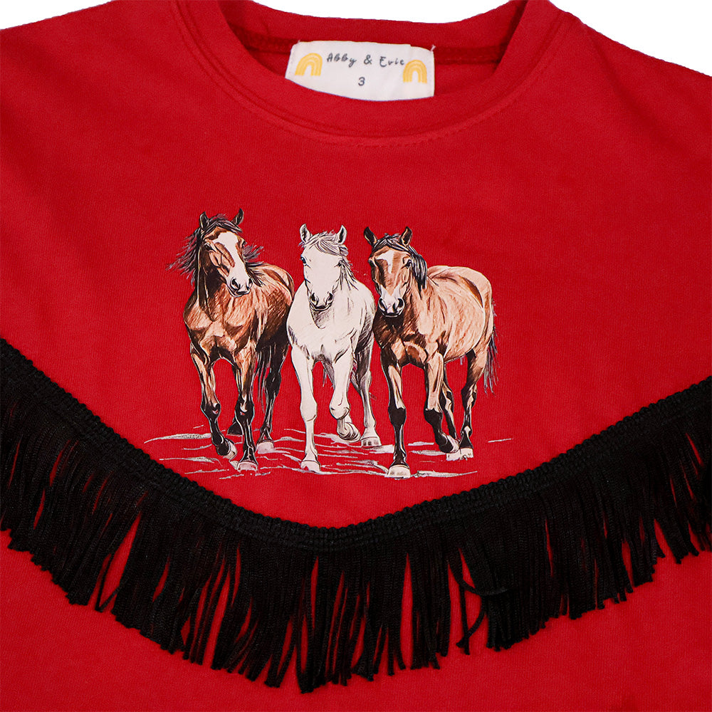 Athena Horse Fringe Shirt