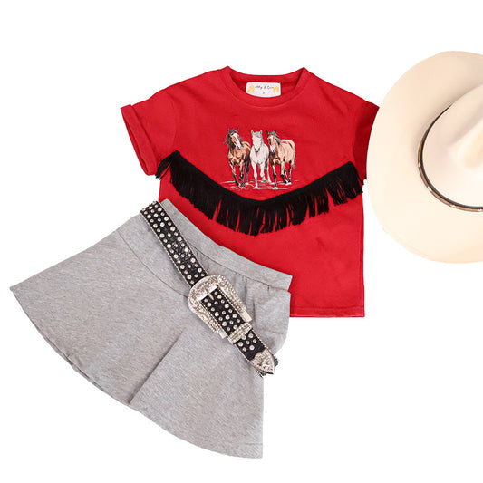 Athena Horse Fringe Shirt
