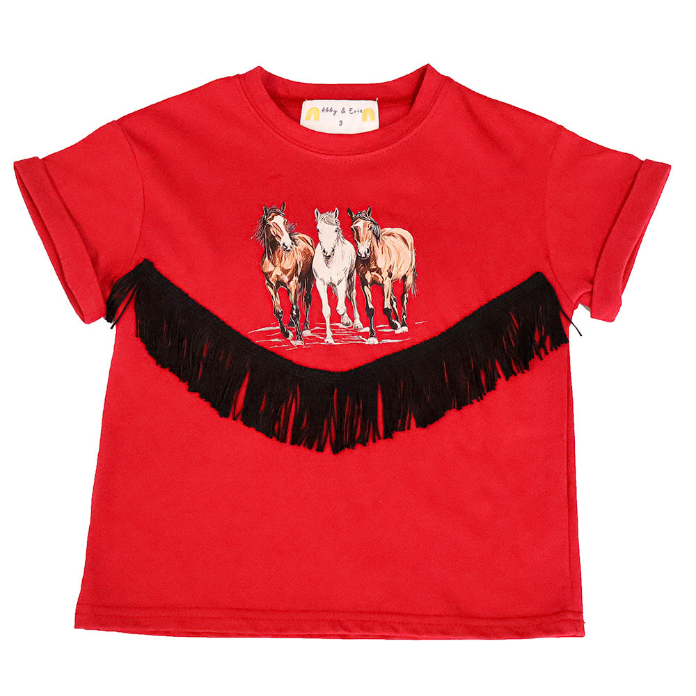 Athena Horse Fringe Shirt