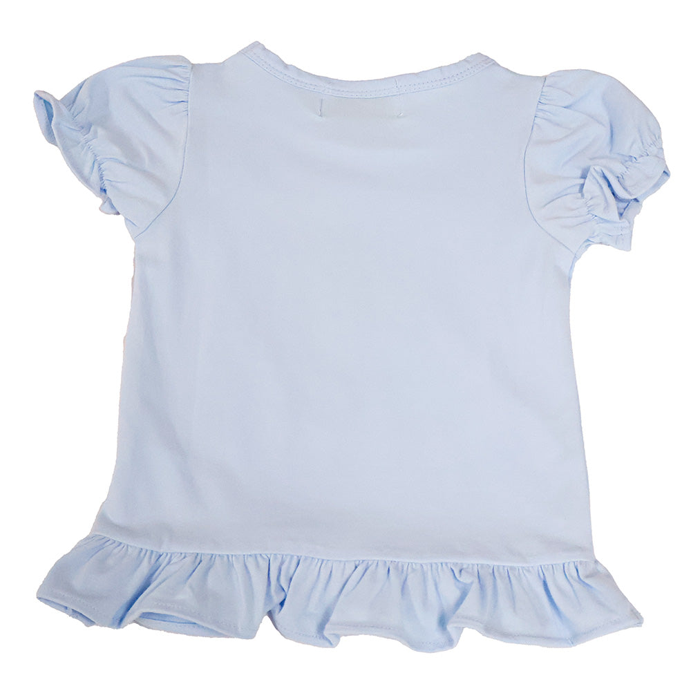 Eleanor Let's Go Girls Ruffle Sky Shirt
