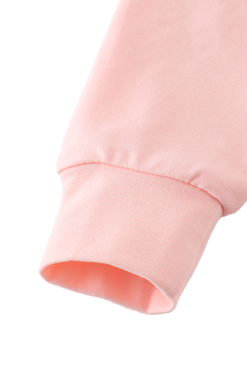 Long Sleeve Pink Fresh Pumpkins Romper