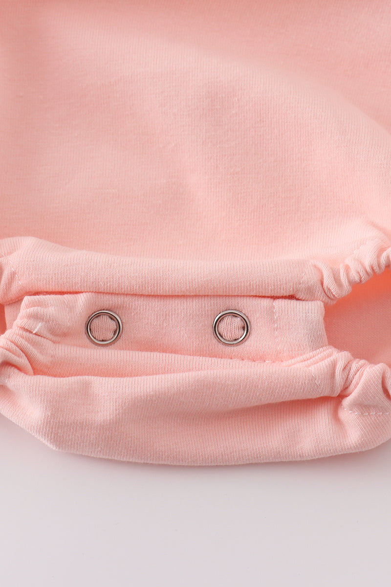 Long Sleeve Pink Fresh Pumpkins Romper
