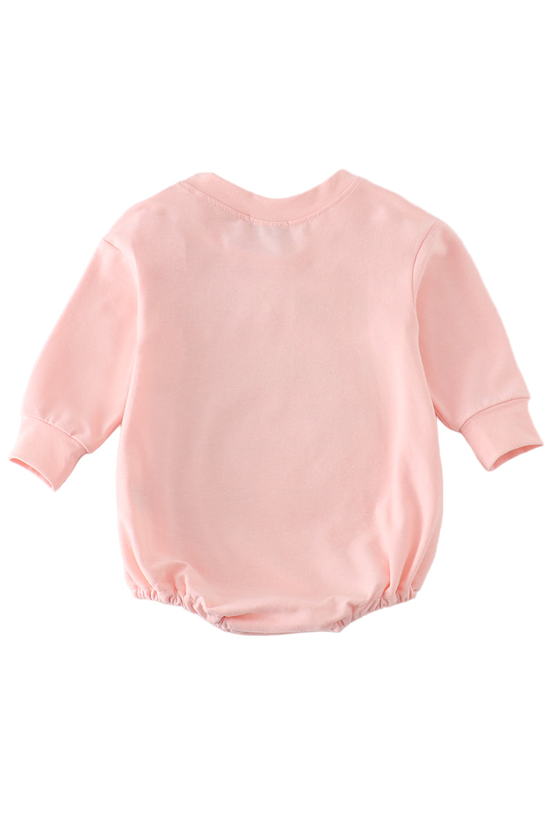 Long Sleeve Pink Fresh Pumpkins Romper
