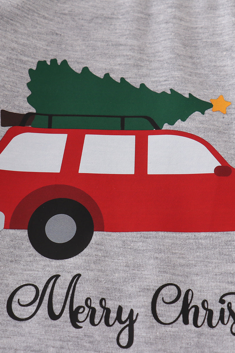 Christmas Car With Tree Shirt