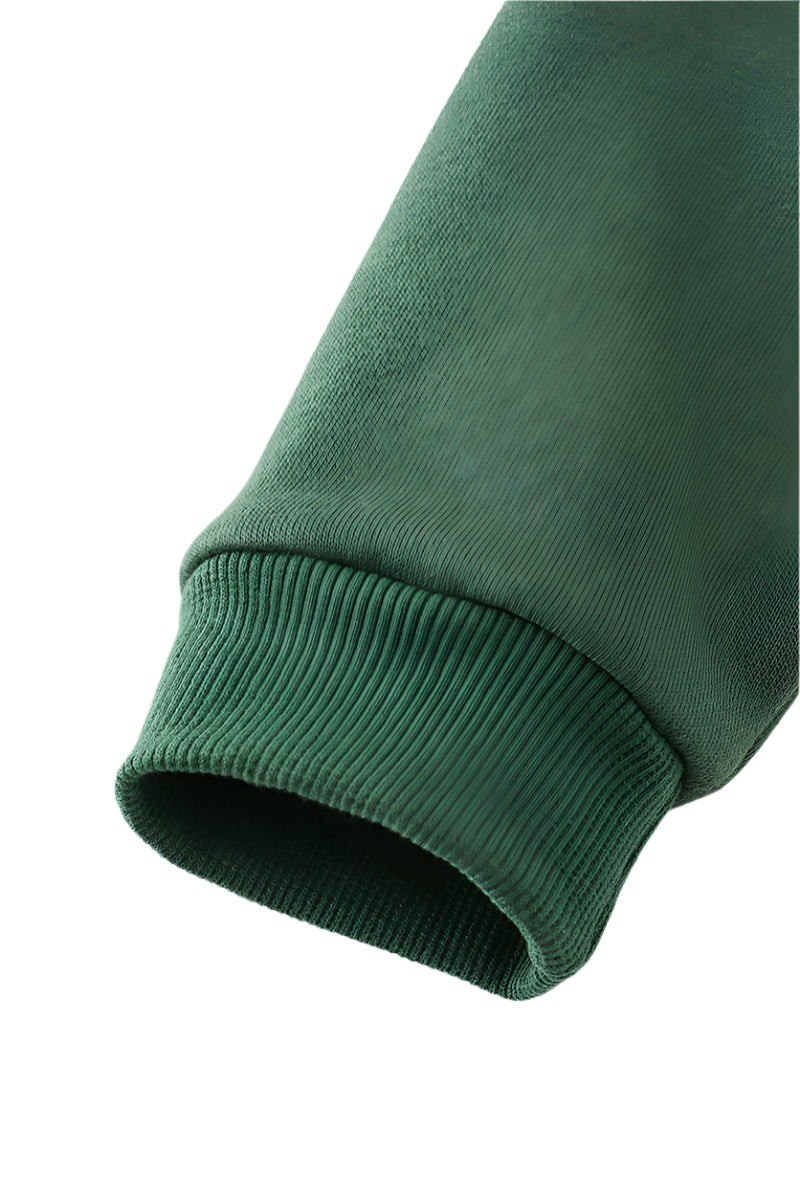 Green Nutcracker Embroidery Fleece Sweatshirt