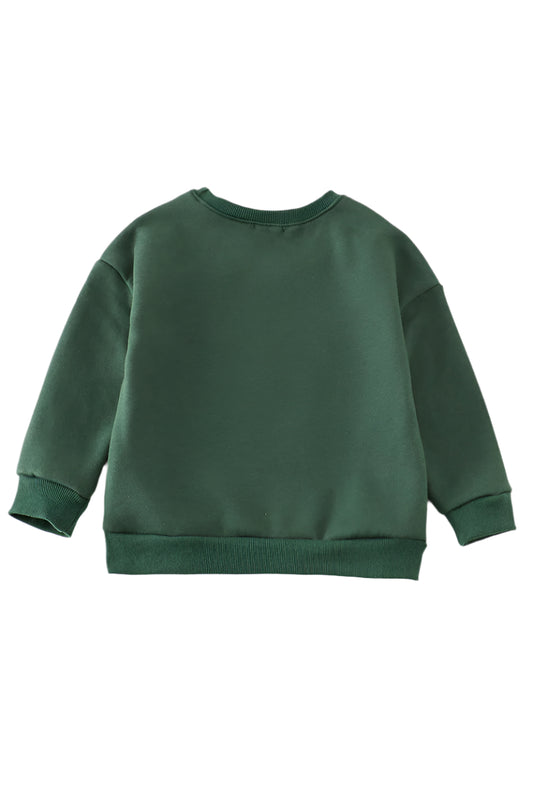 Green Nutcracker Embroidery Fleece Sweatshirt