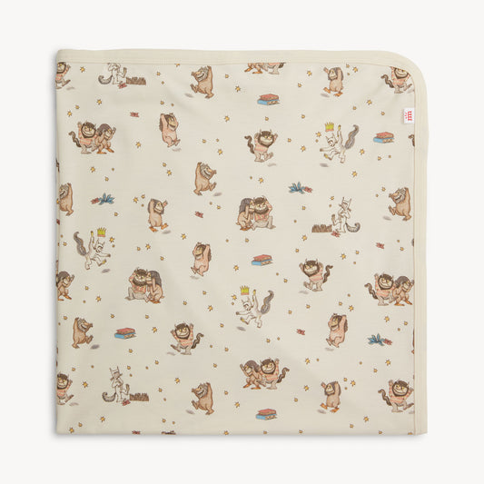 Where the Wild Things Are blanket on a white background