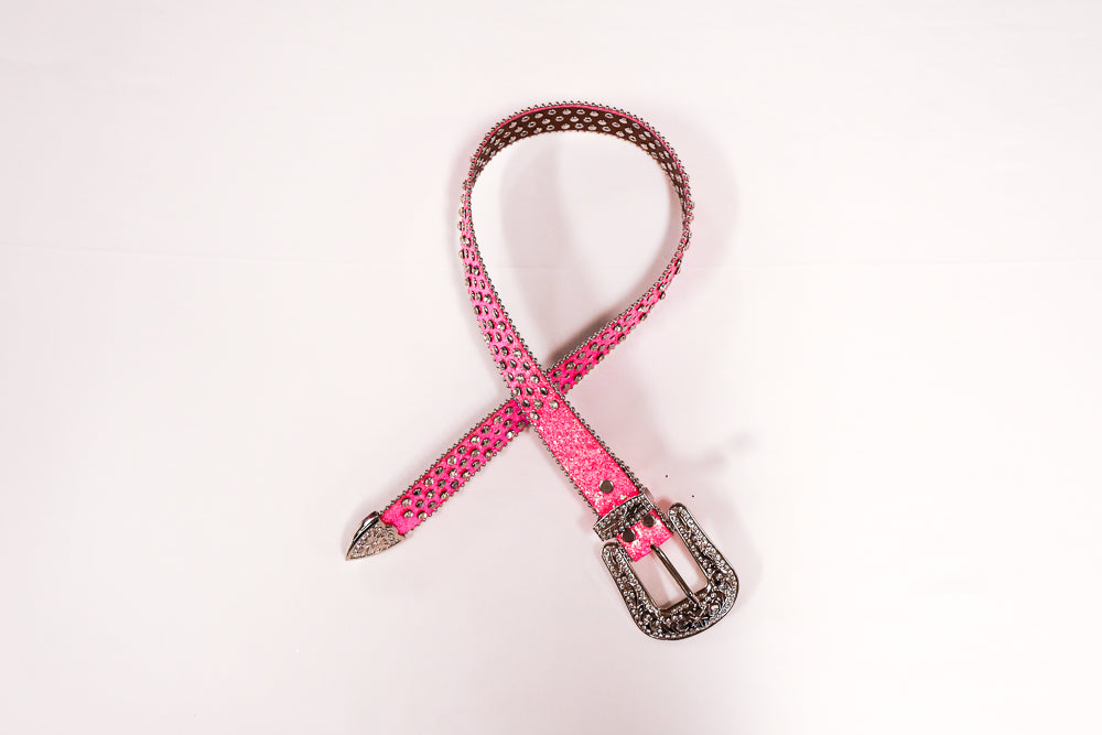 Bling Belt - Neon Pink
