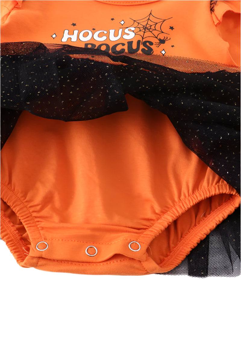 Hocus Pocus Ruffle Baby Romper
