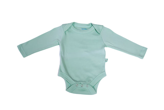 Sage long sleeve onsie front