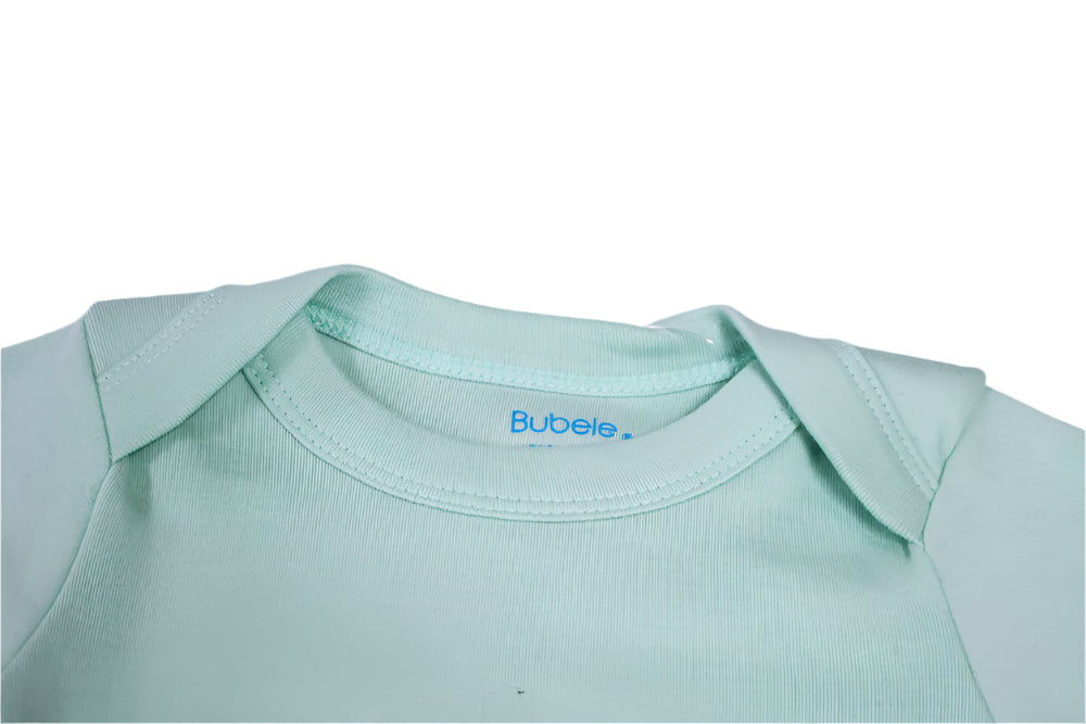 Sage long sleeve onsie neckline