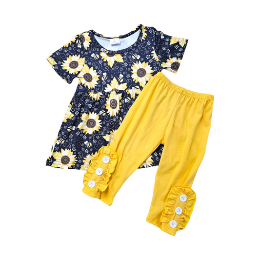 Sunflower Capris Set