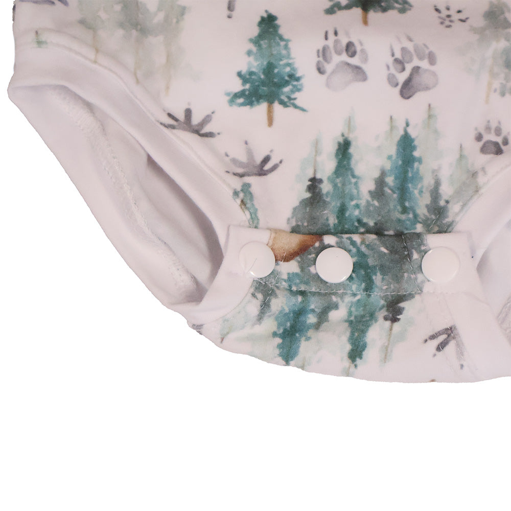 Madison Woodland Short Sleeve Romper