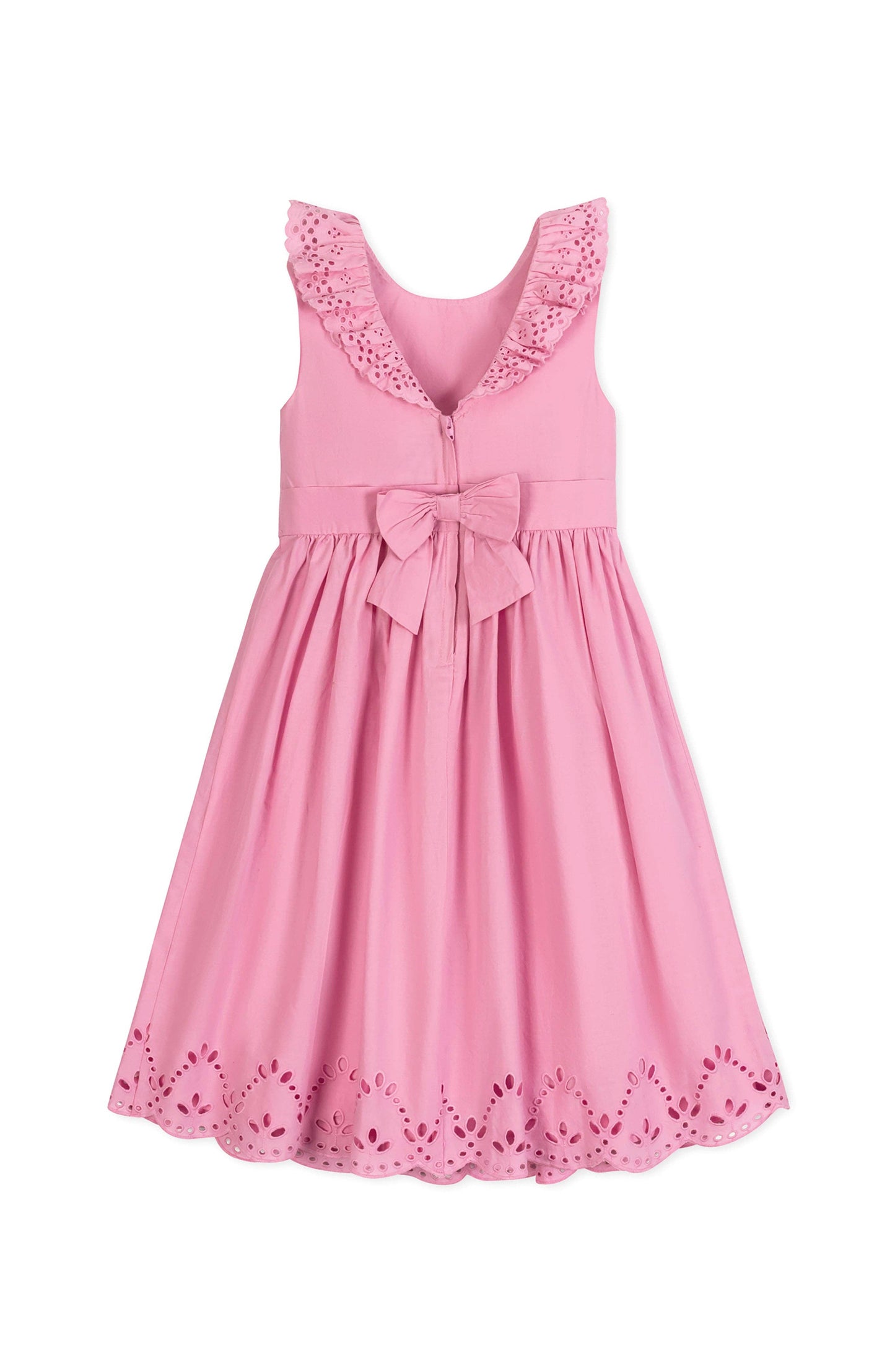 Leah Organic Ruffle Collar Party Dress