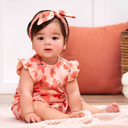 Ayla Fluttering Blooms Cotton Romper
