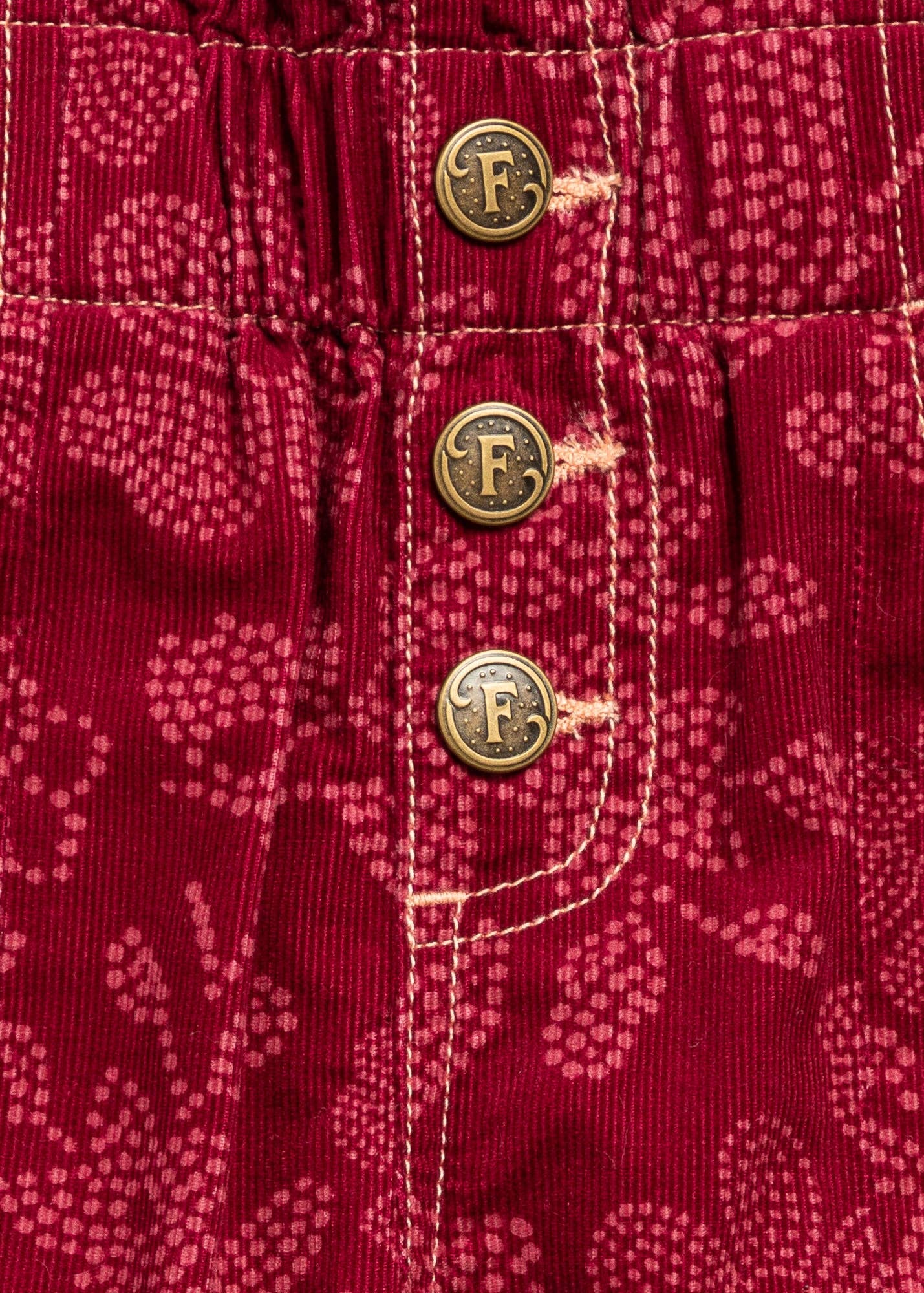 Nicole Flower Child Flares Corduroy Pants