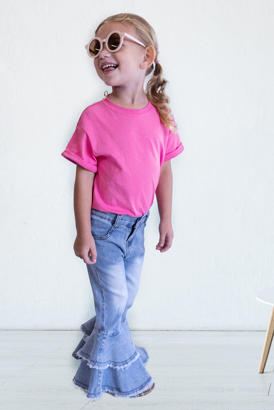 Camila Raspberry Basic T-Shirt